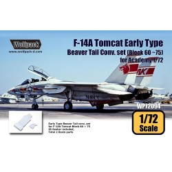 1/72 Grumman F-14A Tomcat Early Beaver Tail set Block 60-75 for Academy kits 1/72 Grumman F-14A Tomcat Early Beaver Tail set Block 60-75 for Academy kits