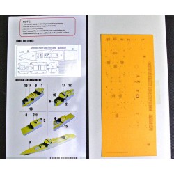 1/700 Chinese Navy DDG Type 055 Deck Painting Mask for Dream Model #70012 1/700 Chinese Navy DDG Type 055 Deck Painting Mask for Dream Model #70012