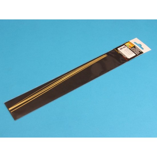 Brass Round Rods 0.6mm (Length: 250mm, 8pcs) Brass Round Rods 0.6mm (Length: 250mm, 8pcs)