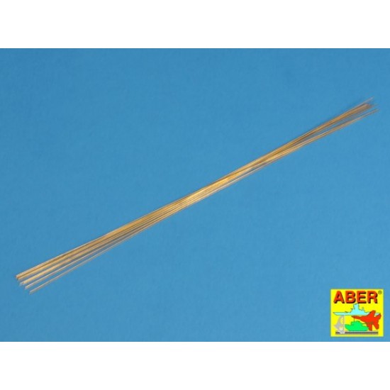 Brass Round Rods 0.6mm (Length: 250mm, 8pcs) Brass Round Rods 0.6mm (Length: 250mm, 8pcs)
