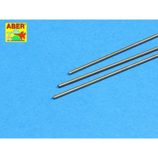 Brass Round Rods 1.2mm (Length: 250mm, 3pcs)