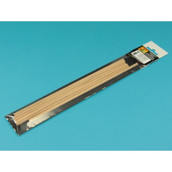 Wood Round Rods (Diameter: 5mm, length: 245mm, 6pcs) Wood Round Rods (Diameter: 5mm, length: 245mm, 6pcs)
