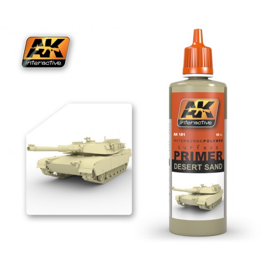 Acrylic Polymer Primer - Desert Sand for WWII German & Sand Coloured Vehicles (60ml)