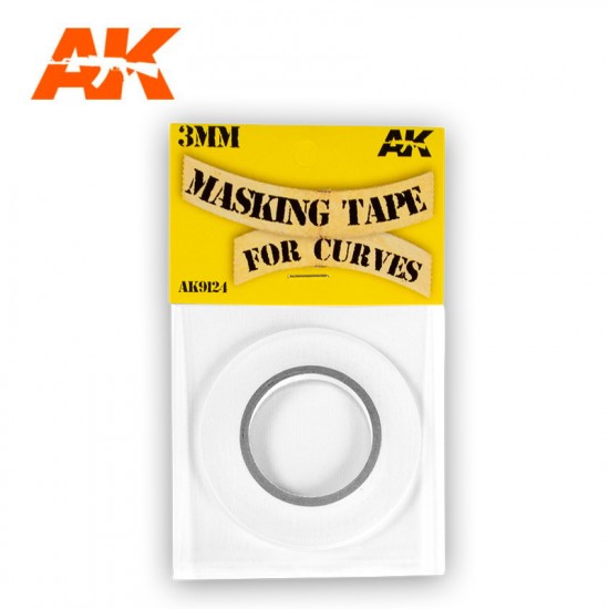 3mm Masking Tape for Curves (length: 18m)