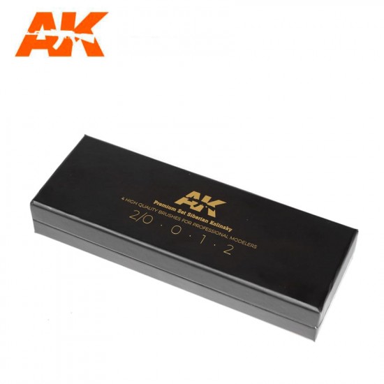 Premium Siberian Kolinsky Brushes Deluxe Case (brushes sizes: 00-0-1-2) Premium Siberian Kolinsky Brushes Deluxe Case (brushes sizes: 00-0-1-2)