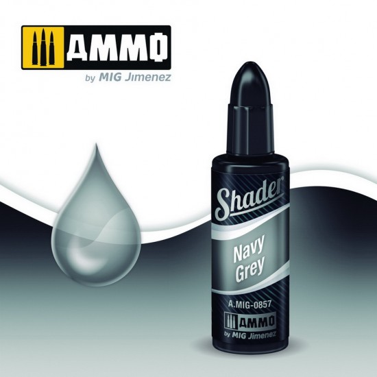 AMMO Shaders Acrylic Paint - Navy Grey (10ml) AMMO Shaders Acrylic Paint - Navy Grey (10ml)