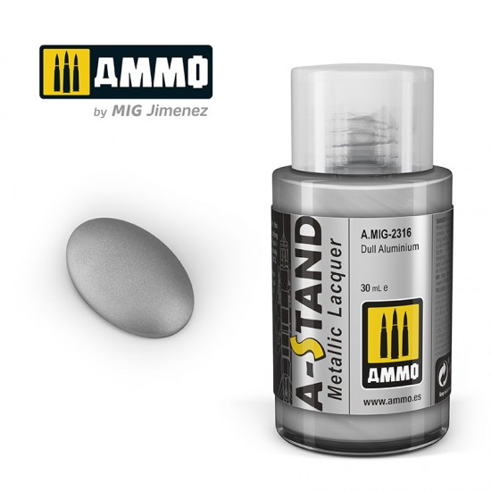 A-STAND Metallic Lacquer - Dull Aluminium (30ml) A-STAND Metallic Lacquer - Dull Aluminium (30ml)
