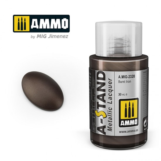 A-STAND Metallic Lacquer - Burnt Iron (30ml) A-STAND Metallic Lacquer - Burnt Iron (30ml)