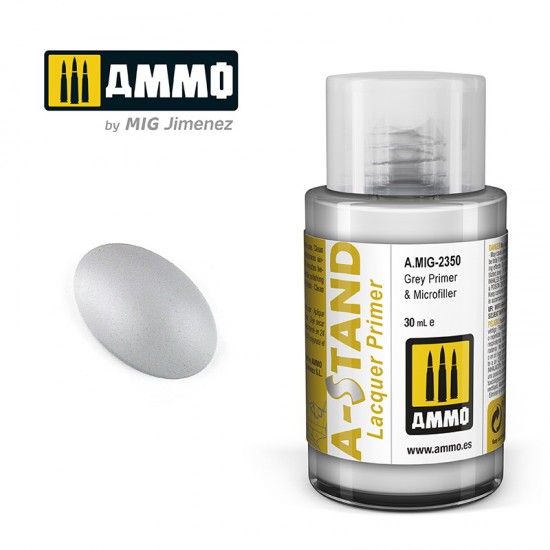 A-STAND Lacquer Primer - Grey Primer & Microfiller (30ml) A-STAND Lacquer Primer - Grey Primer & Microfiller (30ml)
