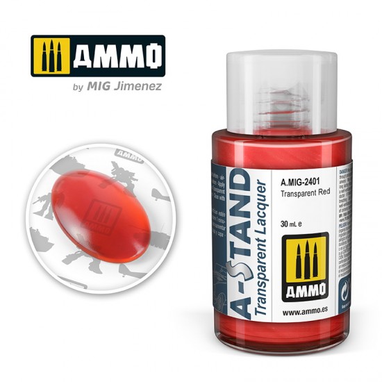 A-STAND Transparent Lacquer - Red (30ml) A-STAND Transparent Lacquer - Red (30ml)