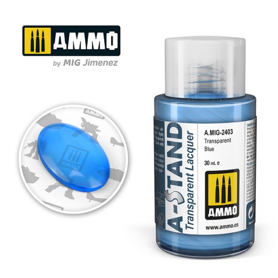 A-STAND Transparent Lacquer - Blue (30ml) A-STAND Transparent Lacquer - Blue (30ml)