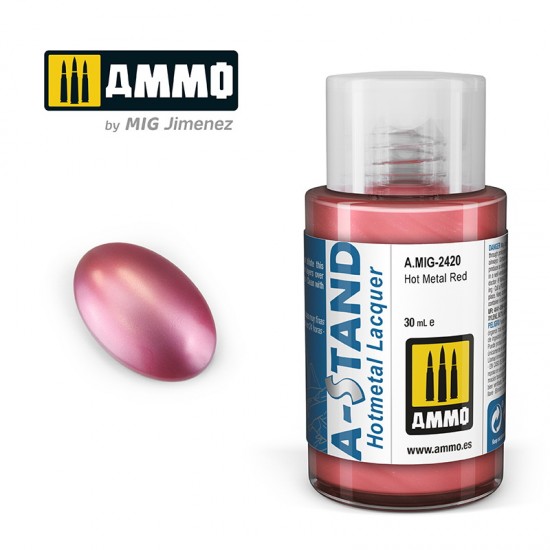 A-STAND Hotmetal Lacquer - Hot Metal Red (30ml) A-STAND Hotmetal Lacquer - Hot Metal Red (30ml)