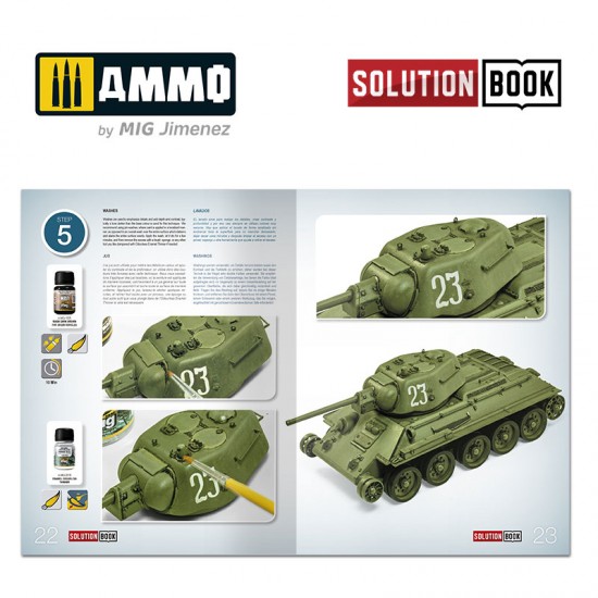 Solution Book - How to Paint 4BO Green Vehicles (52 pages, Multilingual)