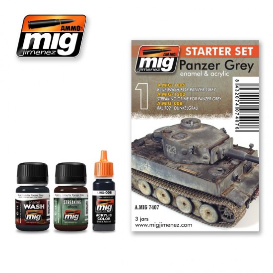 Panzer Grey - Starter Weathering Set (35ml x 3)
