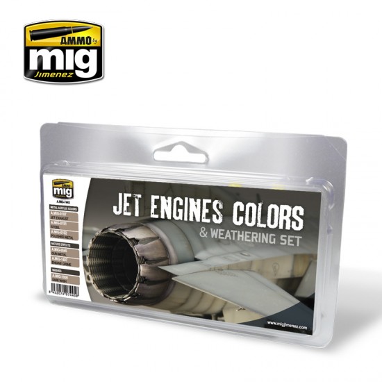Painting & Weathering Set - Jet Engines (3 x 17ml, 3 x 35ml)