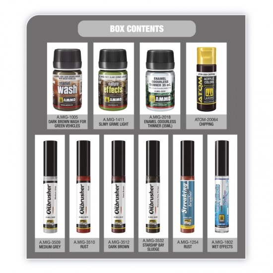 Super Pack - Weathering for Ships and Submarines (10 jars) Super Pack - Weathering for Ships and Submarines (10 jars)