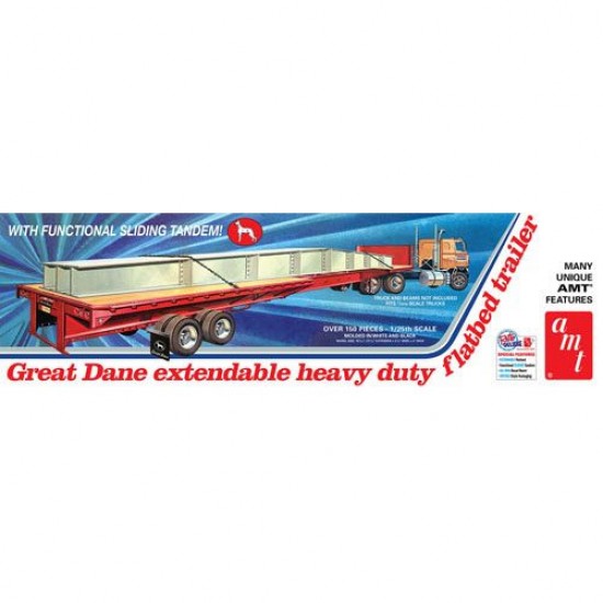 1/25 Great Dane Extendable Heavy Duty Flatbed Trailer