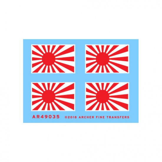 1/48 Japanese Naval Ensigns Dry Transfers Decal