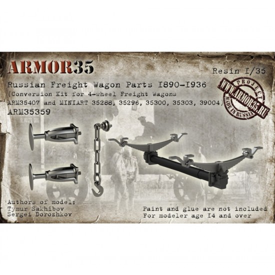 1/35 Russian Freight Wagon Parts 1890-1936 Conversion Set for ARM35407/MiniArt kits