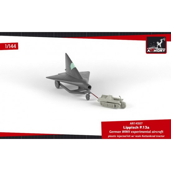 1/144 Lippisch P13a w/Kettenkrad 1/144 Lippisch P13a w/Kettenkrad