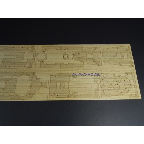 1/350 RMS Titanic Centennial Edition Wooden Deck for Minicraft #11318 1/350 RMS Titanic Centennial Edition Wooden Deck for Minicraft #11318
