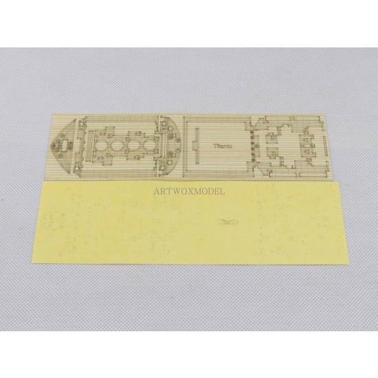 Royal Mail Ship Titanic Wooden Deck, Masking sheet, Planking Masking PE for Meng #MOE-001 Royal Mail Ship Titanic Wooden Deck, Masking sheet, Planking Masking PE for Meng #MOE-001