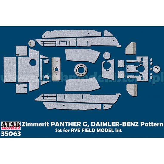1/35 Panther G Daimler-Benz Pattern Zimmerit set for Rye Field Model kits