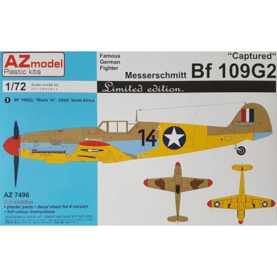 1/72 Messerschmitt Bf 109G-2 Captured Fighter 1/72 Messerschmitt Bf 109G-2 Captured Fighter
