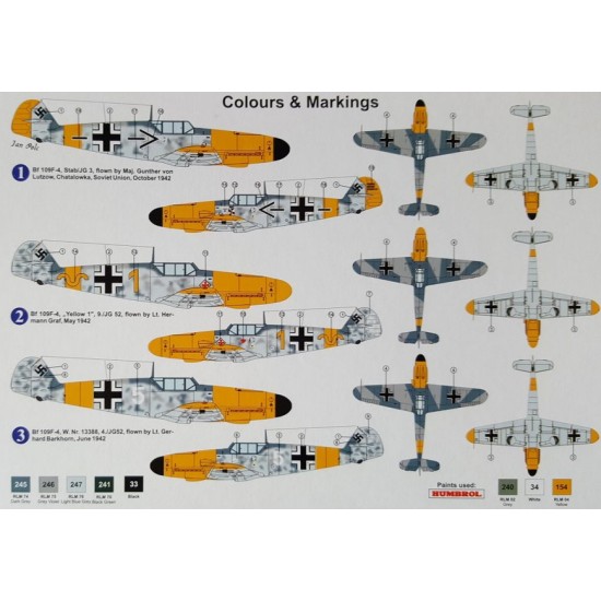 1/72 Messerschmitt Bf 109F-4 Aces Fighter 1/72 Messerschmitt Bf 109F-4 Aces Fighter