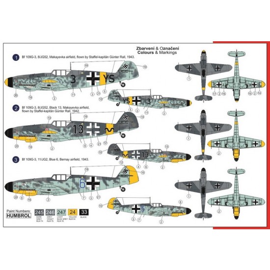 1/72 Messerschmitt Bf 109G-3 High Altitude Gustav Fighter 1/72 Messerschmitt Bf 109G-3 High Altitude Gustav Fighter