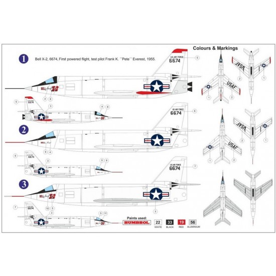 1/72 Bell X-2 Starbuster 6674 Research Aircraft 1/72 Bell X-2 Starbuster 6674 Research Aircraft