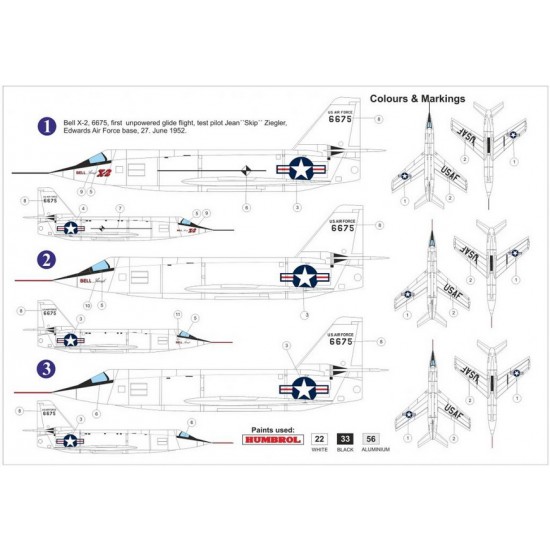 1/72 Bell X-2 Starbuster 6675 Research Aircraft 1/72 Bell X-2 Starbuster 6675 Research Aircraft