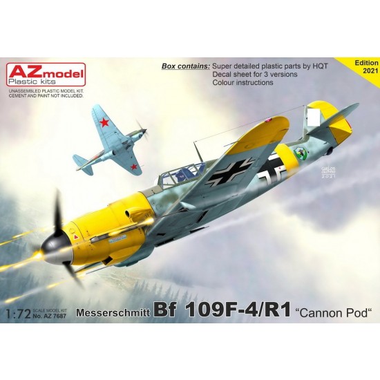 1/72 Messerschmitt Bf 109F-4/R1 Kanon Pod Fighter 1/72 Messerschmitt Bf 109F-4/R1 Kanon Pod Fighter