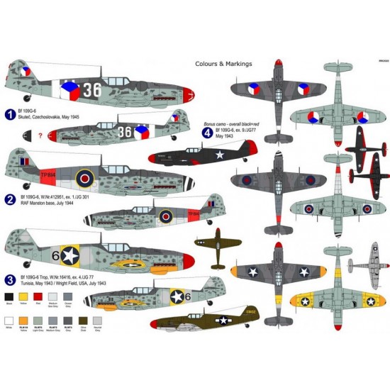 1/72 Messerschmitt Bf 109G-6 Captured Fighter 1/72 Messerschmitt Bf 109G-6 Captured Fighter