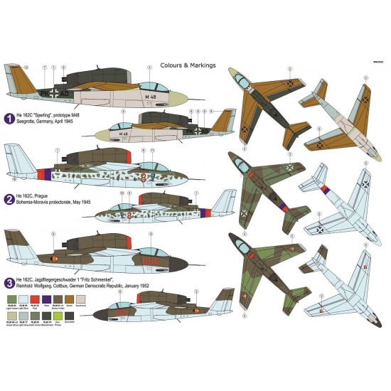 1/72 Heinkel He 162C Salamander Jet Fighter 1/72 Heinkel He 162C Salamander Jet Fighter