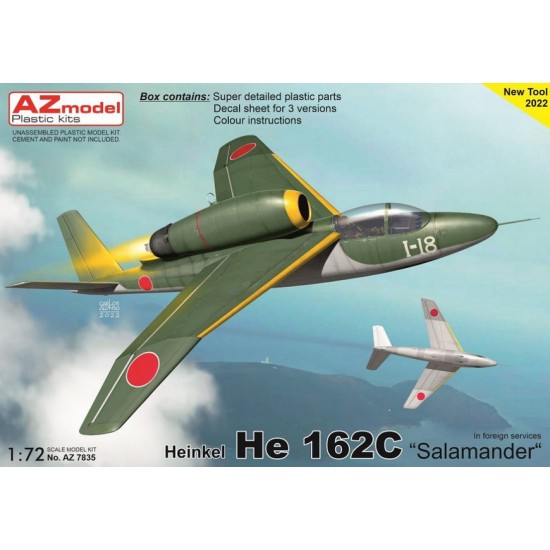 1/72 Heinkel He 162C Salamander In Foreign services Jet Fighter 1/72 Heinkel He 162C Salamander In Foreign services Jet Fighter