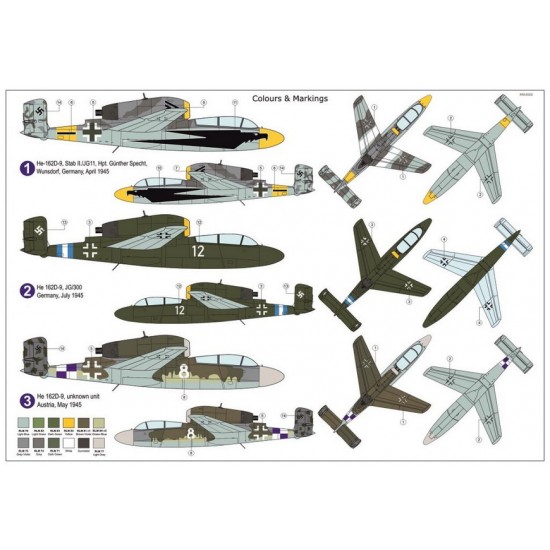1/72 Heinkel He 162D-9 Luftwaffe 46 Jet Fighter 1/72 Heinkel He 162D-9 Luftwaffe 46 Jet Fighter