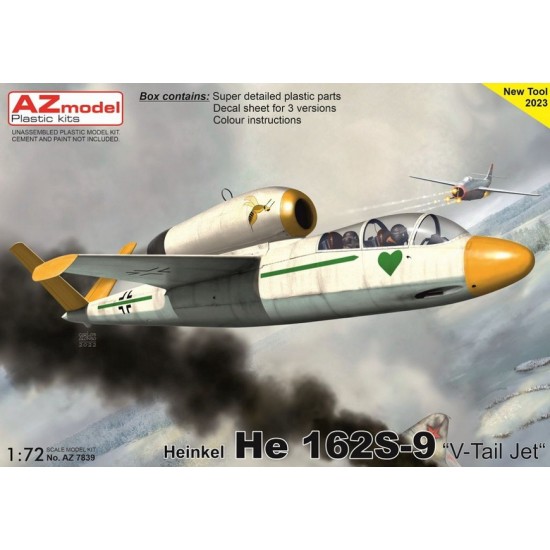 1/72 Heinkel He 162S-9 V-Tail Jet Fighter 1/72 Heinkel He 162S-9 V-Tail Jet Fighter
