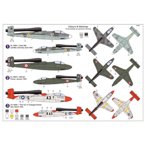 1/72 Heinkel He 162B-1 Volksjager 46 Jet Fighter 1/72 Heinkel He 162B-1 Volksjager 46 Jet Fighter