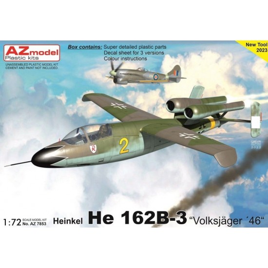 1/72 Heinkel He 162B-3 Volksjager 46 Jet Fighter 1/72 Heinkel He 162B-3 Volksjager 46 Jet Fighter
