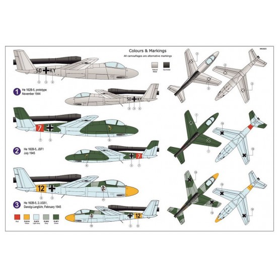 1/72 Heinkel He 162B-5 Volksjager 46 Jet Fighter 1/72 Heinkel He 162B-5 Volksjager 46 Jet Fighter