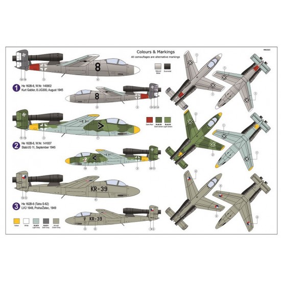 1/72 Heinkel He 162B-6 Volksjager 46 Jet Fighter 1/72 Heinkel He 162B-6 Volksjager 46 Jet Fighter