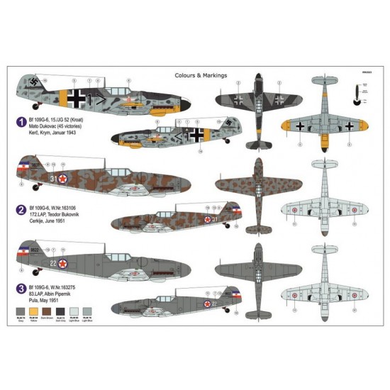 1/72 Messerschmitt Bf 109G-6 Balkan Eagles Fighter 1/72 Messerschmitt Bf 109G-6 Balkan Eagles Fighter