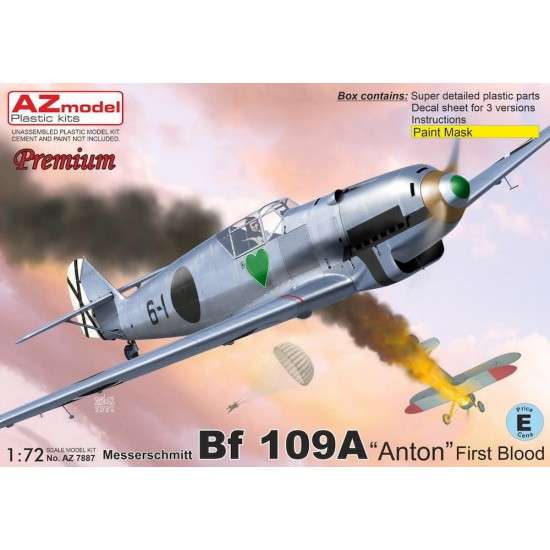 1/72 Messerschmitt Bf 109A Fighter Anton First Blood Fighter (Premium) 1/72 Messerschmitt Bf 109A Fighter Anton First Blood Fighter (Premium)