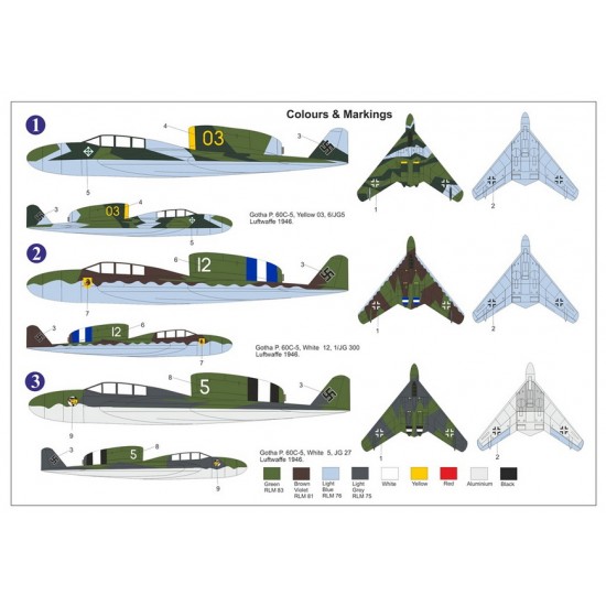 1/72 Gotha P.60C-5 Luftwaffe 1946 Fighter 1/72 Gotha P.60C-5 Luftwaffe 1946 Fighter
