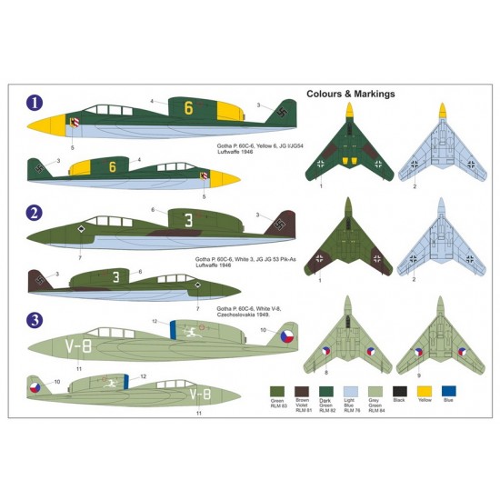 1/72 Gotha P.60C-6 Raptor Luftwaffe 1946 Fighter 1/72 Gotha P.60C-6 Raptor Luftwaffe 1946 Fighter