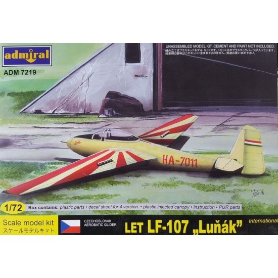 1/72 Letov LF-107 Lunak International Aerobatic Glider [Admiral]