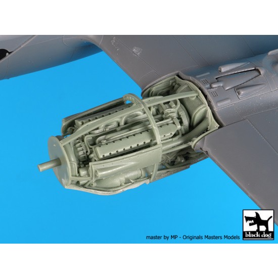1/48 Lockheed P-38 Lightning F-G Engine for Tamiya kits