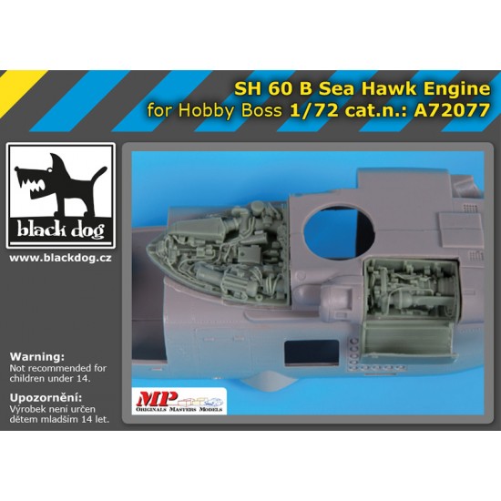 1/72 Sikorsky SH-60B Sea Hawk Engine for HobbyBoss kits