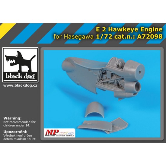 1/72 Northrop Grumman E-2 Hawkeye Engine for Hasegawa kits
